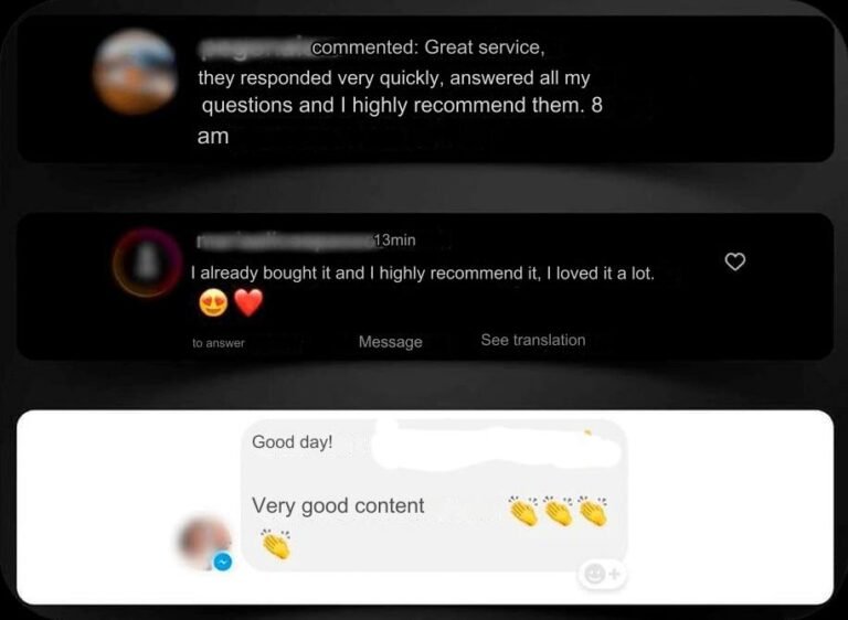 Student testimonials